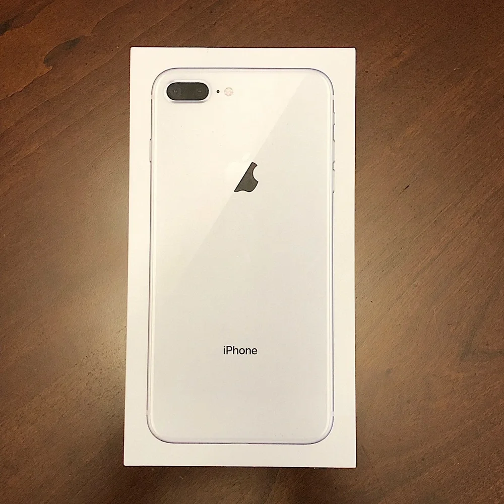 Original Empty Apple iPhone 8 256GB White / Gray Box (No contain the cell phone)